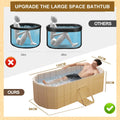 1.2m 1.5m Portable Constant Temperature Bathtub Adult Foldable Bathtub Soaking Tub Bathroom SPA Reusable Bathing Tubs with Lid