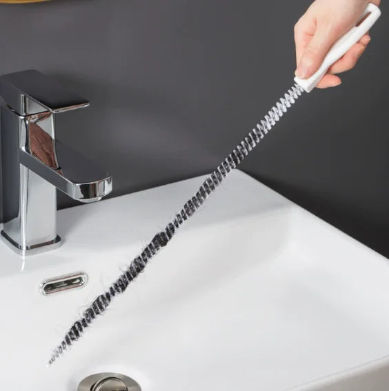 1pc Sink Drain Cleaning Brush, Drain Clog Remover, Bendable Sink Overflow Sewer Drain Brush For Bathroom Kitchen