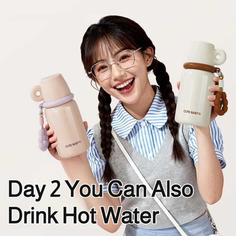 2026 New Style Eco-friendly Water Bottle for Women, 316 Stainless Steel Mini Pocket Water Bottle