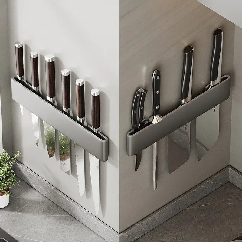Wall-mounted Knife Organizer Kitchen Multifunctional Shelf Household Kitchen Knife Knife Storage Kitchen Storage Accessories
