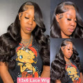 40 Inch HD Lace Wig 13x6 Human Hair 260 Density Body Wave Human Hair Wig Pre Plucke Brazilian Human Hair Lace Front Wig ForWomen