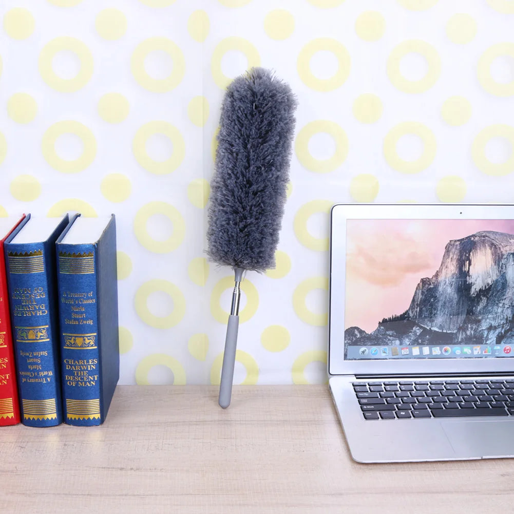Duster Dust Cleaner Adjustable Stretch Extend Microfiber Feather Duster Furniture Dust Brush Household Cleaning Tools