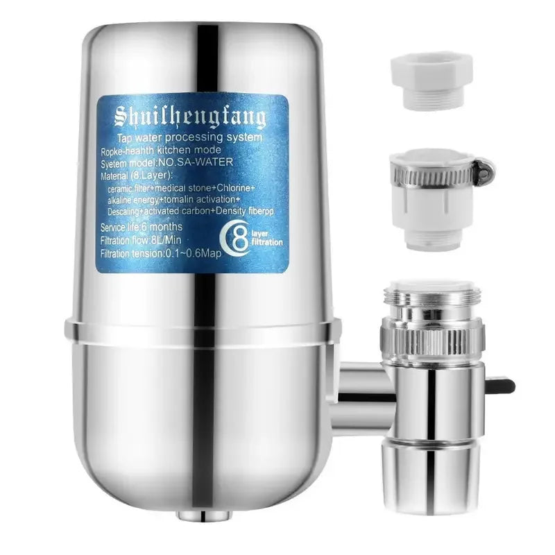 Faucet Water Filter Faucet Mounted Water Filter System Home Kitchen Water Purifier Tap Water Filter to Reduce Chlorine