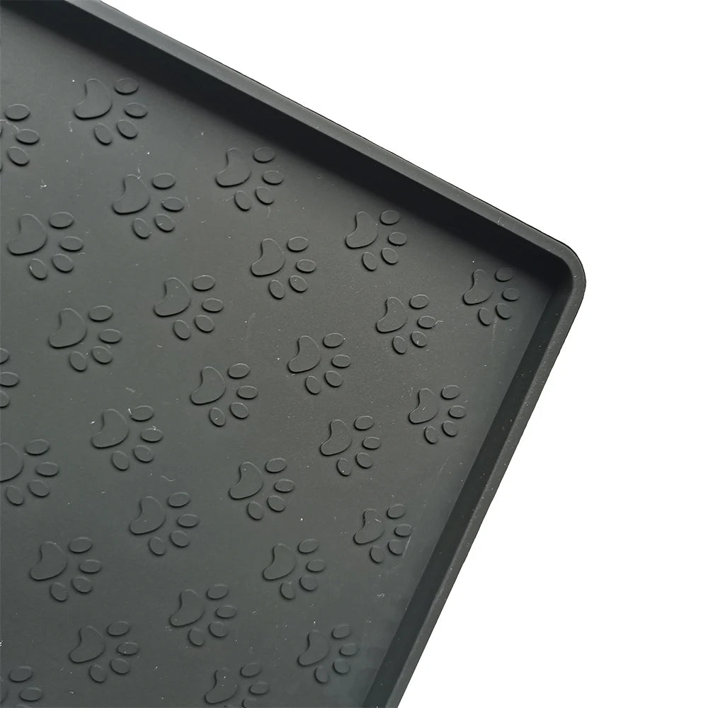 Silicone Pet Food Mat Dog Cat Clacemat For Puppy Bowl Pad Dogs Cats Waterproof Feeding Mat Non-slip Pet Excrement Pads winter