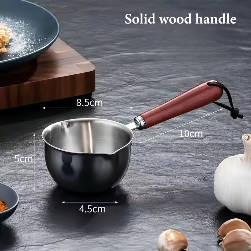 Outdoor Camping Stainless Steel Portable Pan, Non-Stick Omelette and Grill Pan
