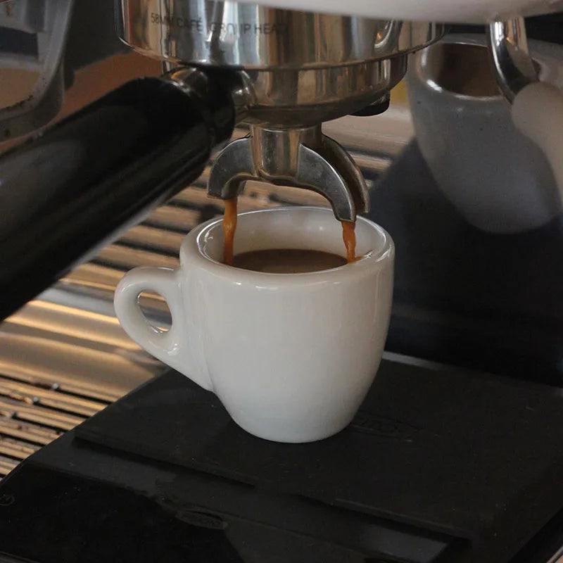 50ML Ceramic Espresso Cups with Thick Design for Single Cup 9mm Cup Wall Long Lasting Insulation Espresso Barista Accessories