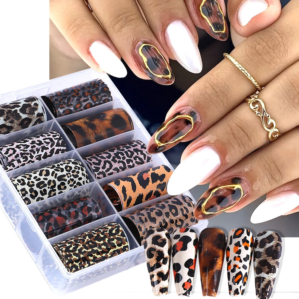 Texture Starry Nail Transfer Decals Slider Manicure