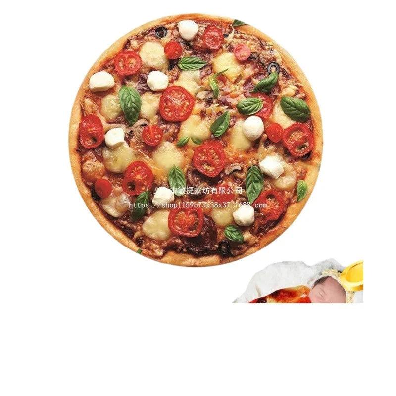 Burrito Pizza Blankets Funny Gifts,Cute Food Wrap Blanket for Adults Kids,Soft and Fuzzy Throw Blankets for Christmas S164