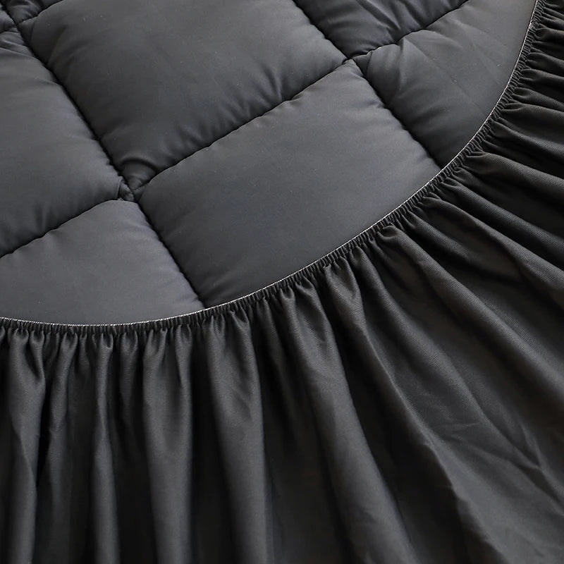 Twin Full Queen King Dark Grey White 360g Per Square Meter Filling Mattress Topper Mattress Protector Cover