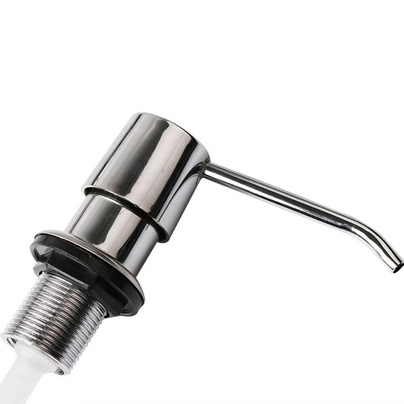 Built in Soap Dispenser for Kitchen Sink Brushed Nickel Stainless Steel Countertop Pump Head Dish Soap Hand Lotion Dispenser