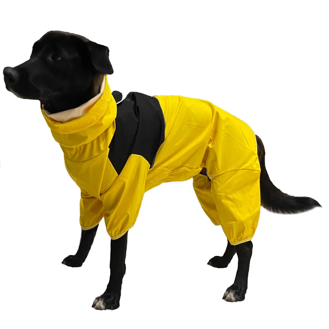 Full Coverage Dog Raincoat Waterproof Jumpsuit Overalls Full Wrap Design for Protection for Small Medium Large Extra Large Dogs