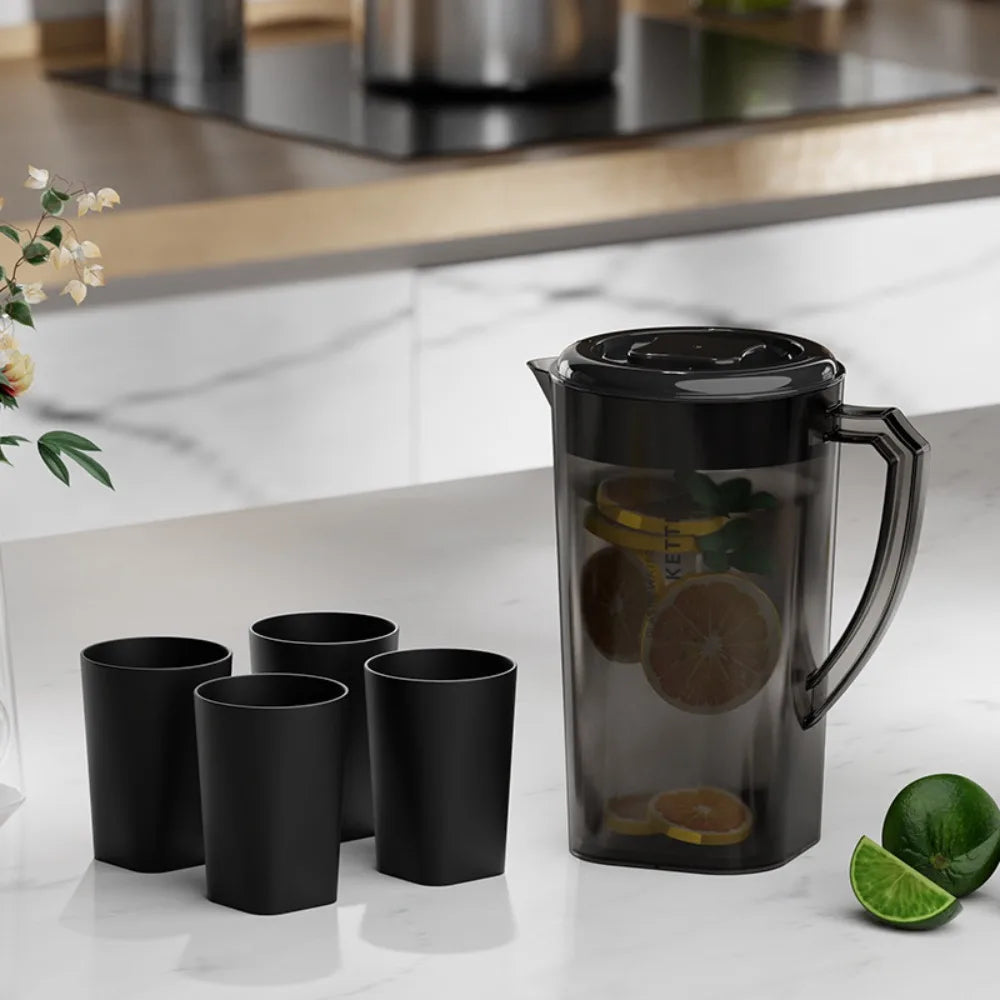1.3/2.2/3L Cold Water Kettle Home Heat Resistant Fall-resistant Pitcher Plastic High Capacity Juice Jug for Summer Milk Tea Shop