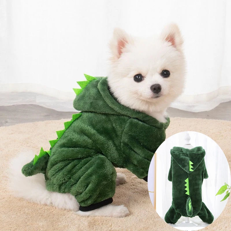 Flannel Dog Cat Jumpsuits Pet Clothes for Small Medium Dogs Soft Comfortable Winter Warm Dog Costume  Chihuahua Teddy Pet Coats