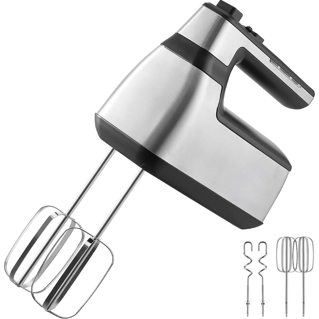 VEVOR Cordless Electric Hand Mixer 100W Continuously Variable Electric Handheld Mixer with Turbo Boost Beaters Dough Storage Bag