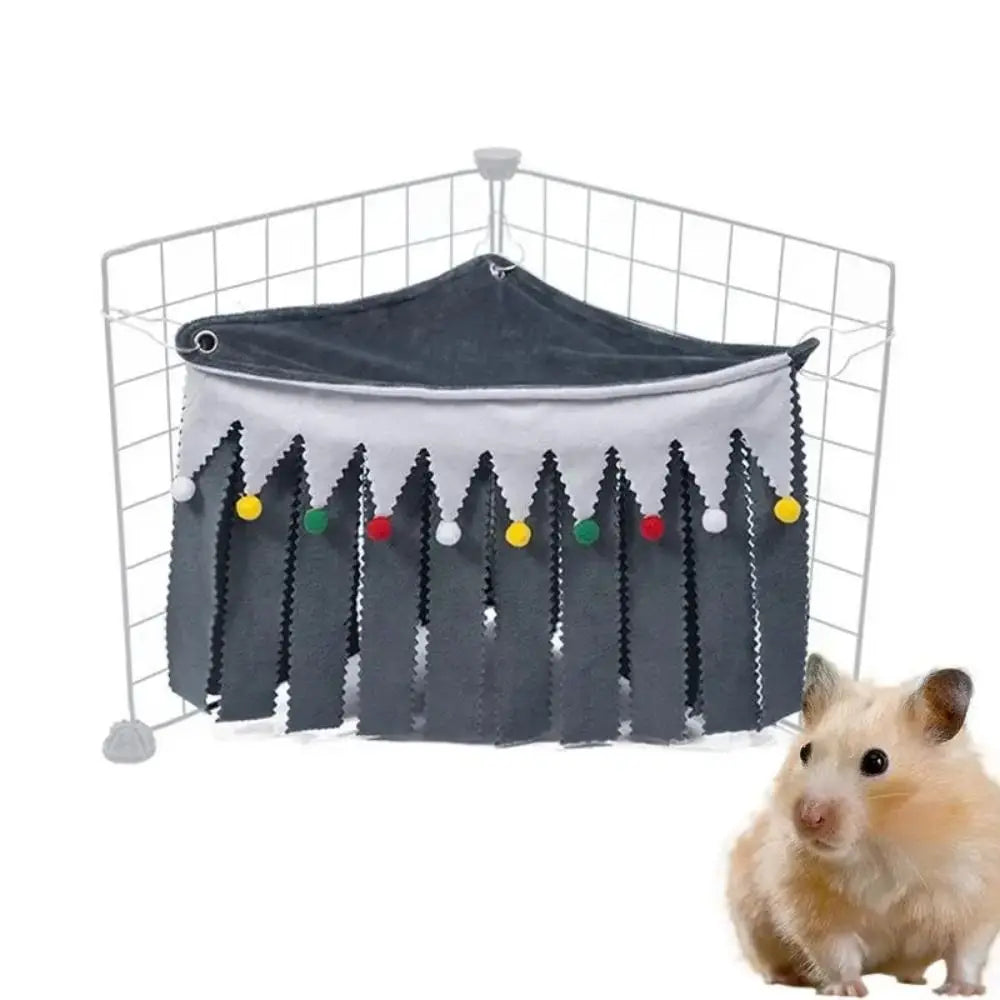 Guinea Pig Hide Corner Fleece Sleeping Bed Cozy Hamster Hammock Guinea Pig Cage Accessories Peekaboo Toys For Flying Squirrels