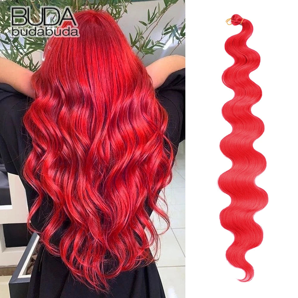Long Deep Wave Braiding Hair 28 Inch Ocean Wave Crochet Hair Synthetic Deep Curly Crochet Hair Extensions For Black Women