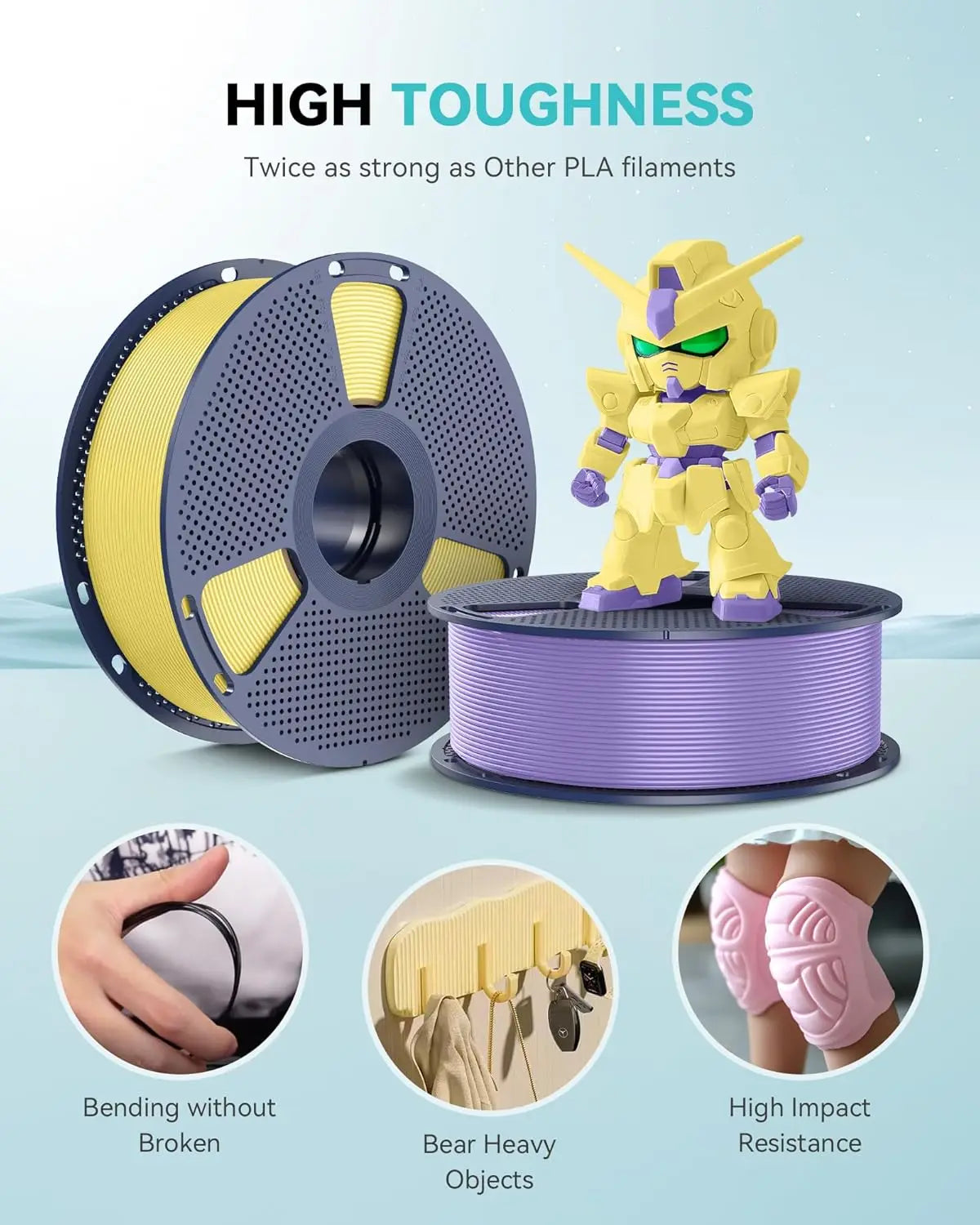 SUNLU PLA Meta 3D Printer Filament  4KG 1KG/Roll 175MM Tolerances +/-0.02MM Filament Fast Shipping 2-7 Days