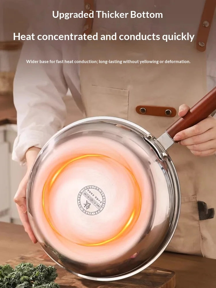 28cm 30cm Titanium Pan Non-stick Frying Pan Household Wok Steak Frying Pan Induction Cooker Gas Stove Special Wok Frying