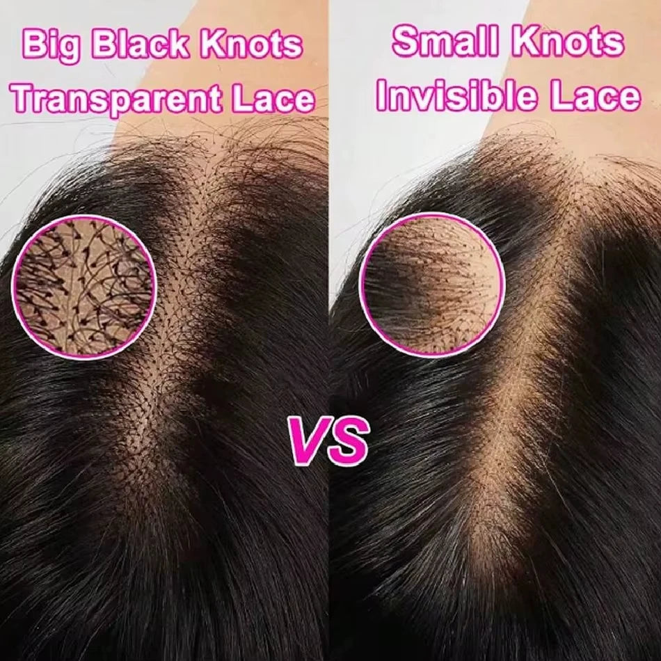 40 Inch HD Lace Wig 13x6 Human Hair 260 Density Body Wave Human Hair Wig Pre Plucke Brazilian Human Hair Lace Front Wig ForWomen