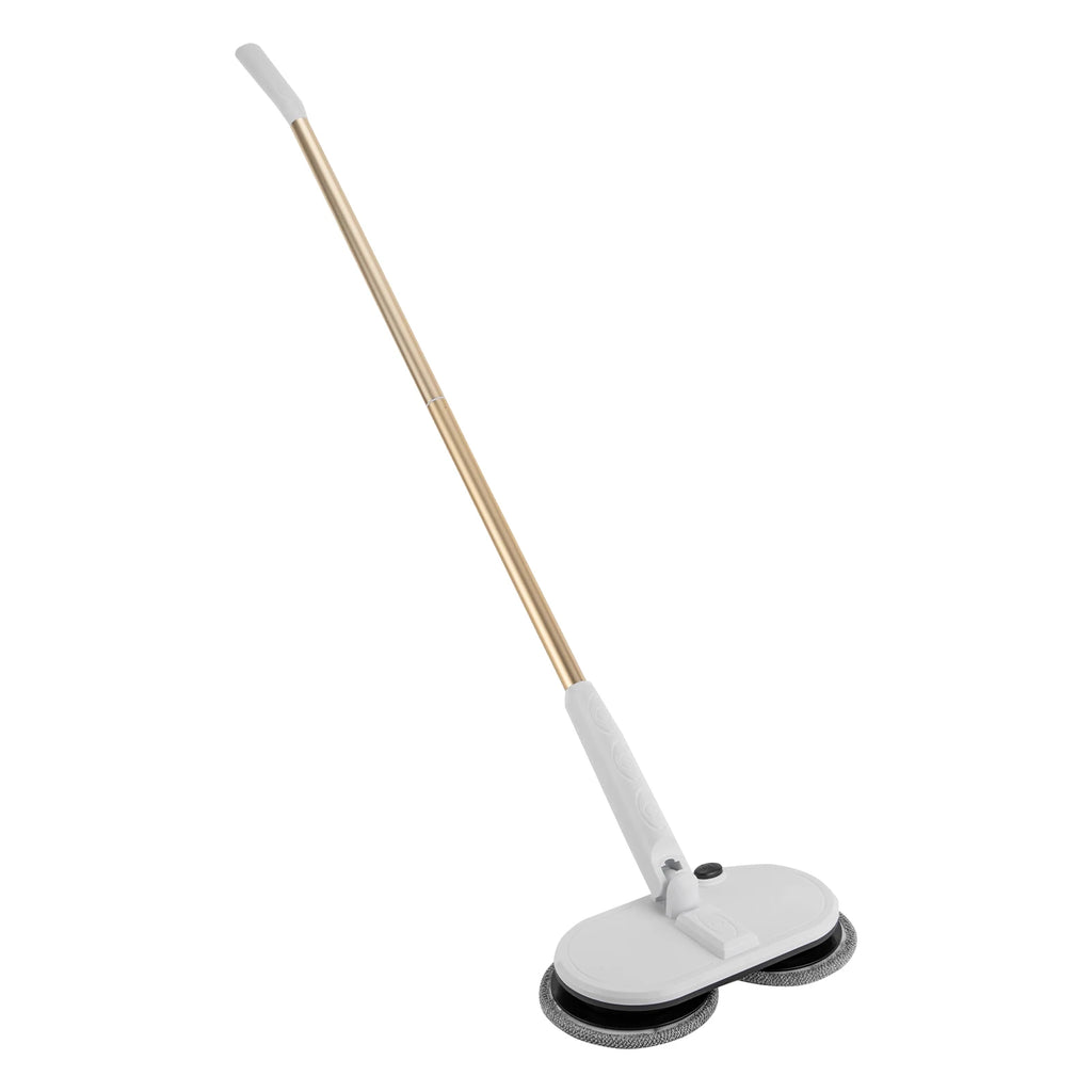 15W Cordless Electric Mop w/ 60 Min Battery Life 150RPM Rotation for Hard Floor Cleaning USB Rechargeable & Low Noise Operation