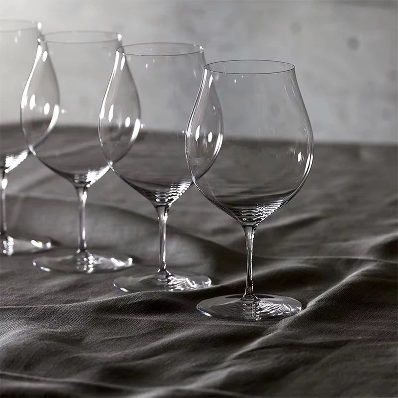 430ML Japanese Kimura Tulip Goblet Ultrathin Crystal Wine Glass Handmade Ultra Thin Aperitif Sparkling Wine Glass Soda Drink Cup