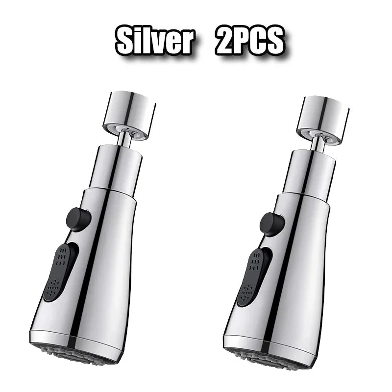 720° Rotating Kitchen Faucet Extender 3 Modes Adjustable Splash Guard Sink Adapter Home Extended Kitchen Sink Faucet Strainer