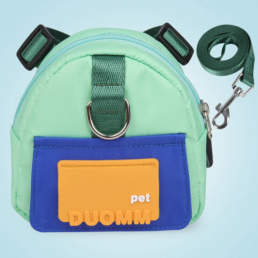 Home Cat and Dog From Backpack Large Capacity Cartoon Double Shoulder Bag Outdoor Travel Small Bag Pet Accessories