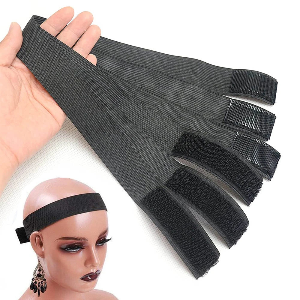 1Pieces Wig Band Lace Melting Band Adjustable Wig Elastic Bands Wig Edge Wrap Band for Laying Edges Keep Wigs in Place