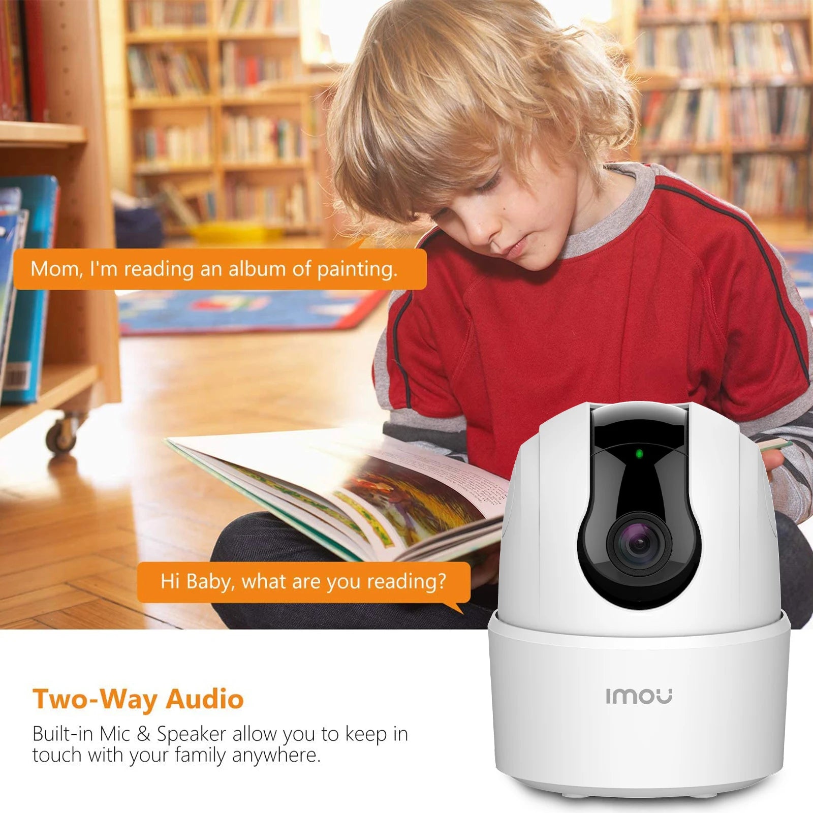IMOU Indoor Camera 360° PTZ WiFi Camera Home CCTV Surveillance Camera Auto Tracking Security Protection Family Pet Baby Monitor