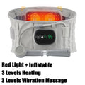 Heating Back Decompression Lumbar Support Belt Red Light Waist Air Traction Brace Spinal Back Belt Backache Vibration Massager