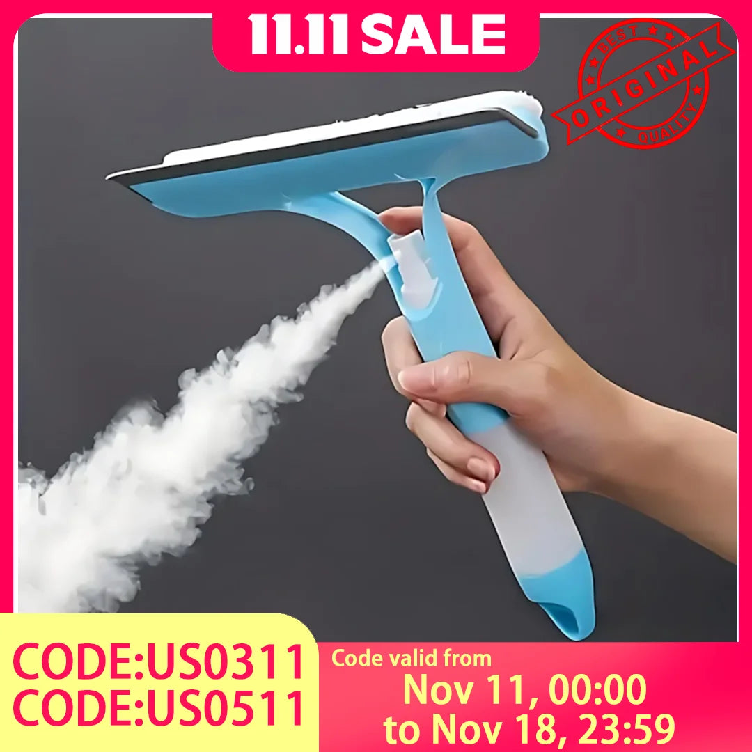 1-Pack 3-in-1 Blue Window Cleaner - Holiday Streak-Free Glass Cleaning Kit for Sparkling Results