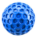 65mm New Dog Toys Bite Resistant Interactive Throwing Sound Honeycomb Balls Natural Rubber Teething Clean Teeth Pet Toys