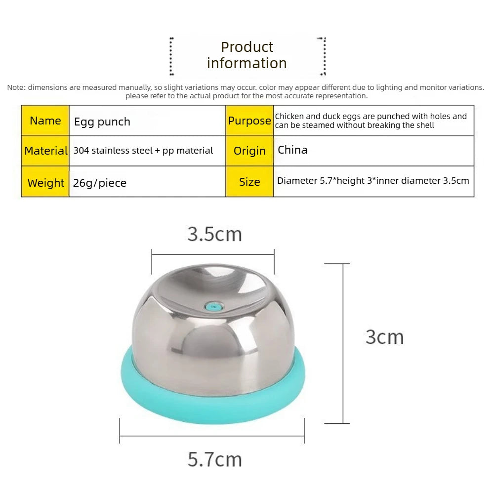 Egg Piercer Stainless Steel Needle Egg Hole Puncher Poached Eggs Maker Click Eggs Helper Essential Egg Tools for Home Kitchen