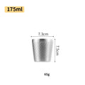 Double-Wall 304 Stainless Steel Mug Hammer Diamond Texture Coffee Double-Wall Prevents Scalding Mug Beer Cup Water Mugs