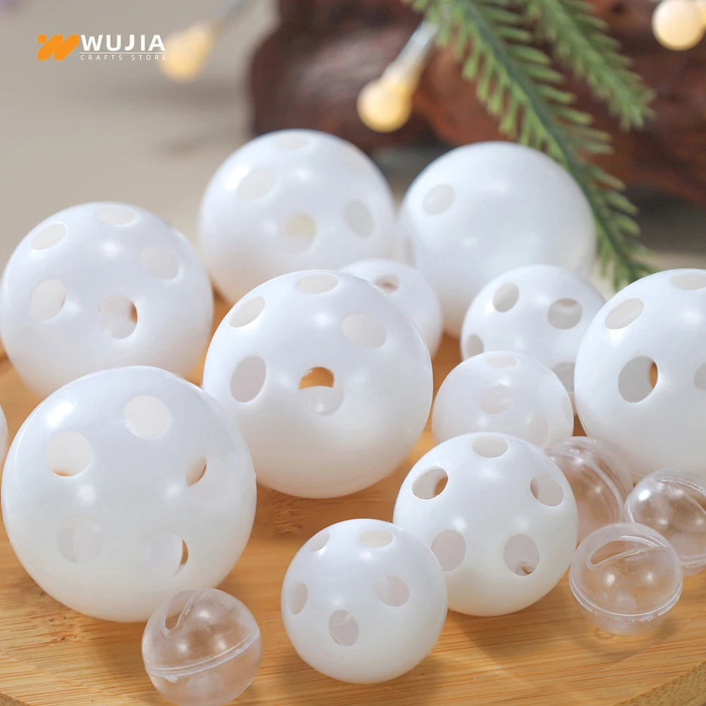 30/50/100pcs Plastic Rattle Bell Balls Squeaker Pet Baby Toys Diy Rattle Beads Noise Maker Repair Fix Dog Plush Doll Accessories