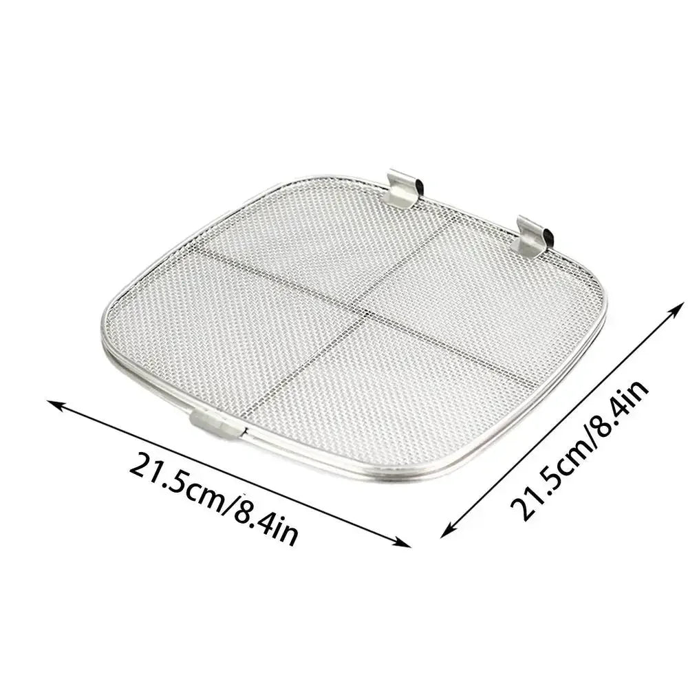 Stainless Steel Splatter Shield for Ninja Foodi AG301 Air Fryer Accessories for Ninja Foodi 5-in-1 Indoor Grill Replacement Part