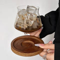 Retro Cold Coffee Cups Whiskey Glass Durable Glassware Cocktails Wine Brandy Cup Water Juice Mug Party Drinking