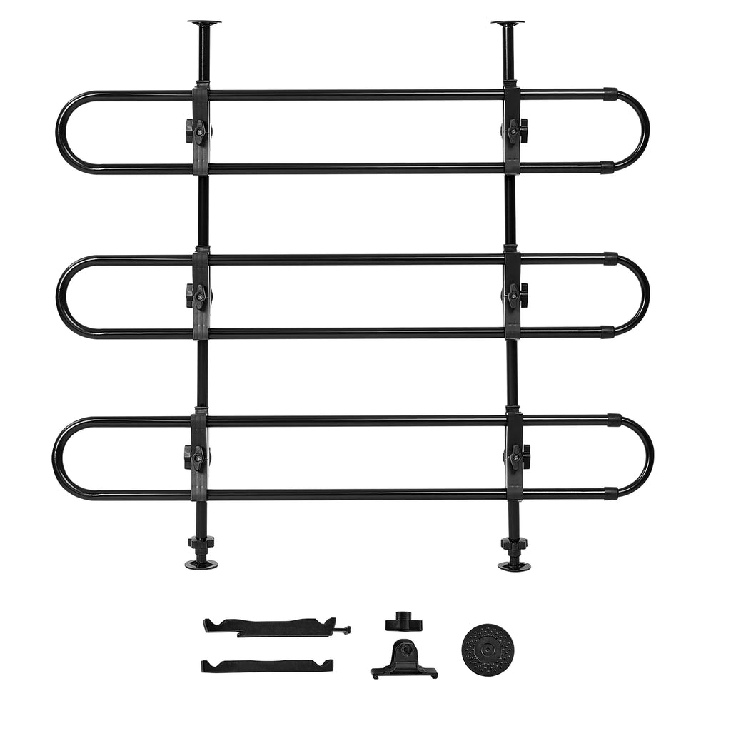 SucceBuy DogCar Barrier Dog Car Gate-Strong Metal Tubing Gate Divider Adjustable Universal-Fit Vehicle Pet Barrier for Car Truck