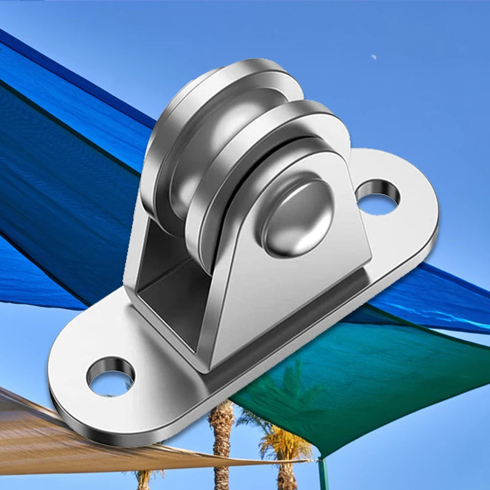 Heavy Duty Silent Pulley Kit with Mounting Screws for Cord Handling Moving and DIY Projects