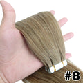 Straight Tape In Hair Extensions Skin Weft Brazilian Hair 100% Remy Human Hair Extensions 20 40 60 Pcs Per Pack Natural Color