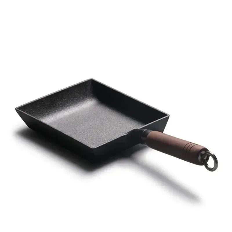 Thickened Japanese Omelette Pan / Tamagoyaki Pan, Non-stick Rectangle Mini Egg Frying Pan - Cast Iron / Aluminum Alloy