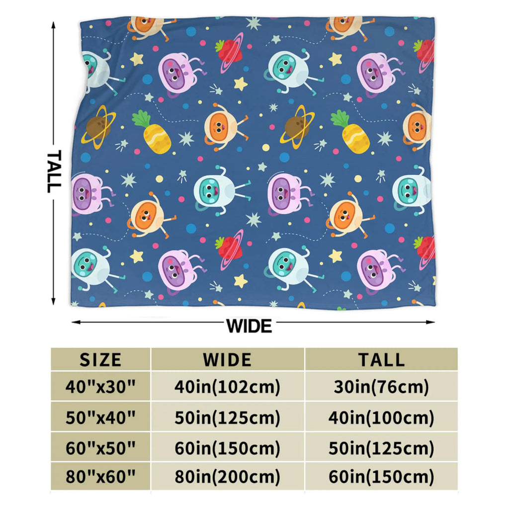 Bumble Nums Space Birthday Blankets Super Simples Airplane Flannel Throw Blanket For Couch Chair Sofa Bed Soft Warm Bedspread