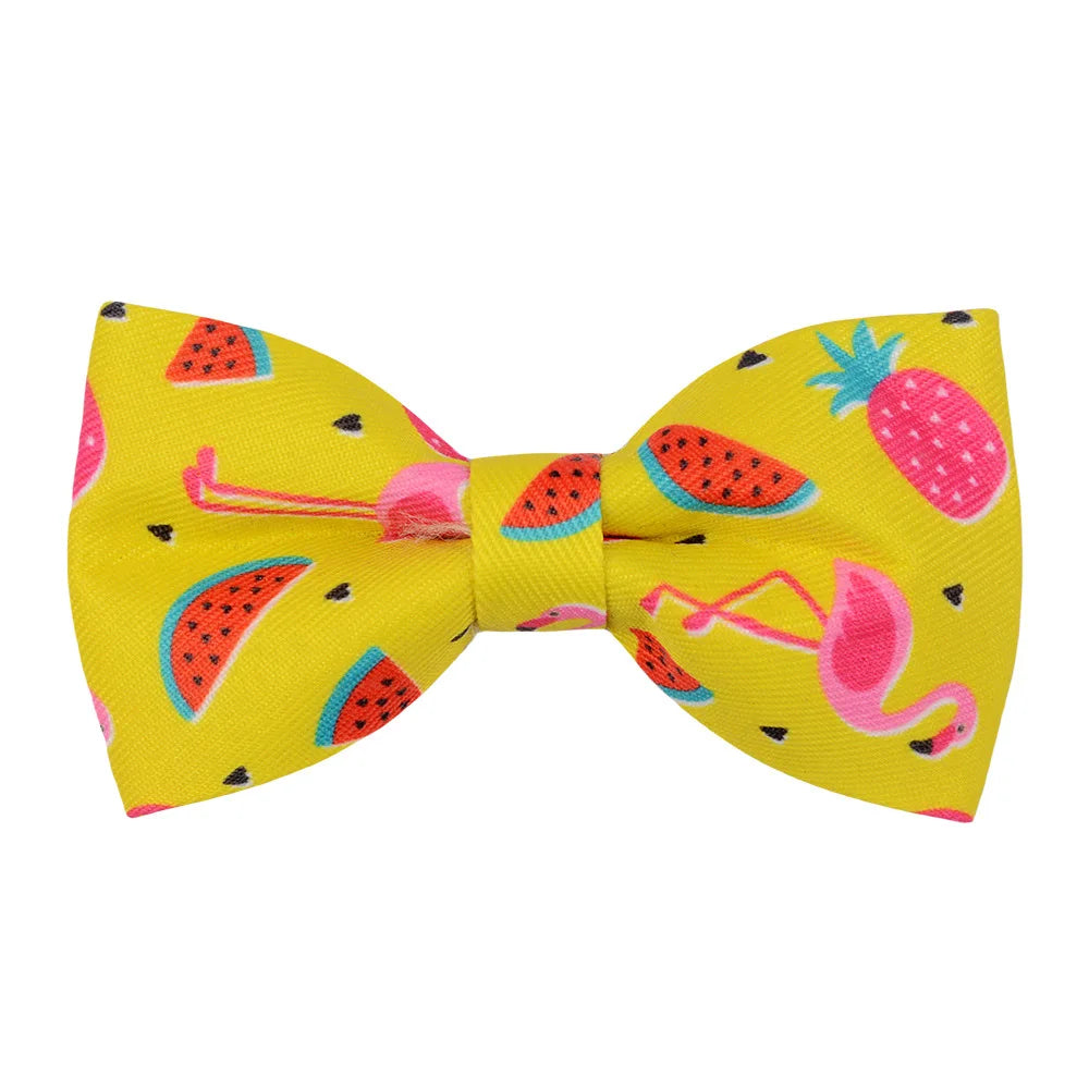 50/100pcs Summer Fruit Pet Accessories Movable Pet Dog Bow Tie Fall Dog Supplies Pet Dog Collar Accessories Dog Bowties