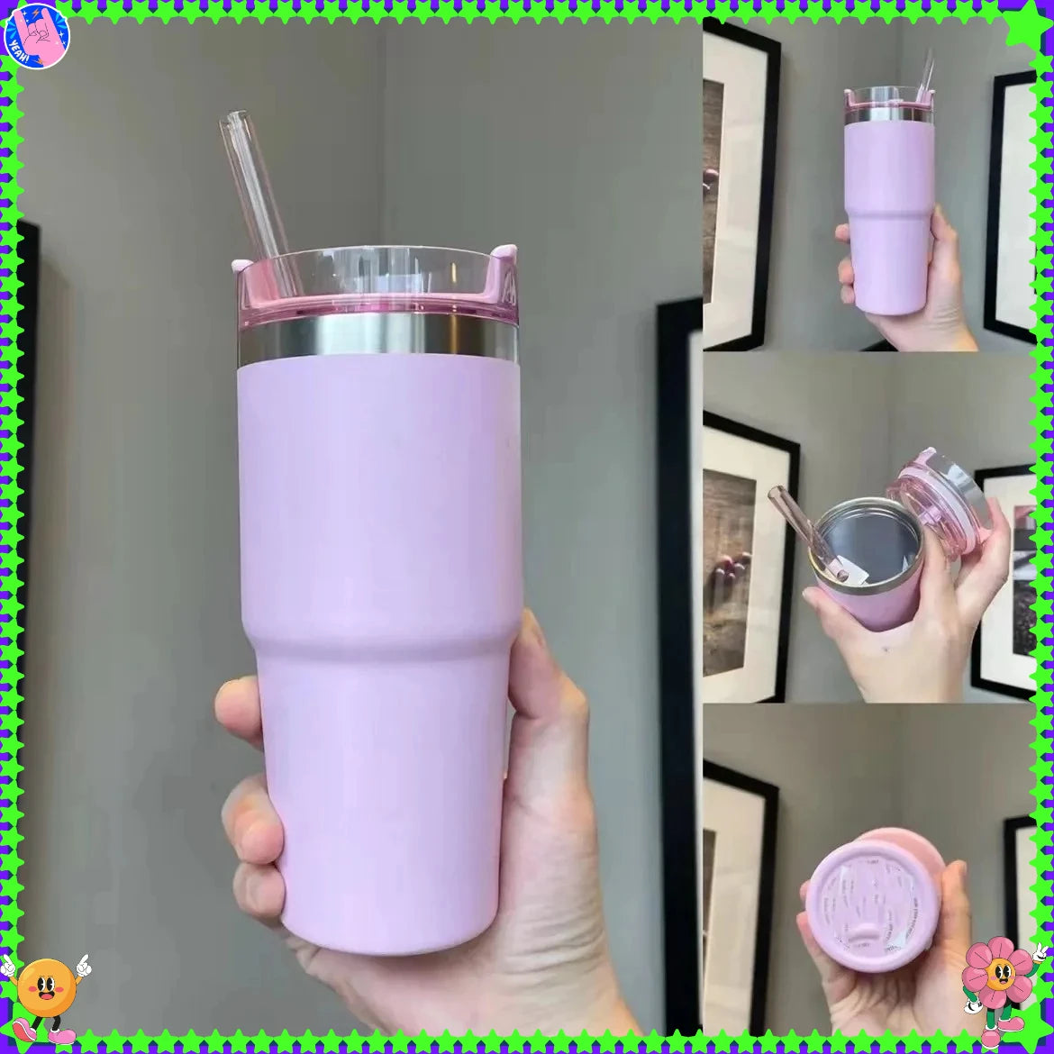 Best Seller  Stainless 304 Steel Insulated Mug For Large Capacity Practical Mugs, Coffee Mugs, Car Mugs