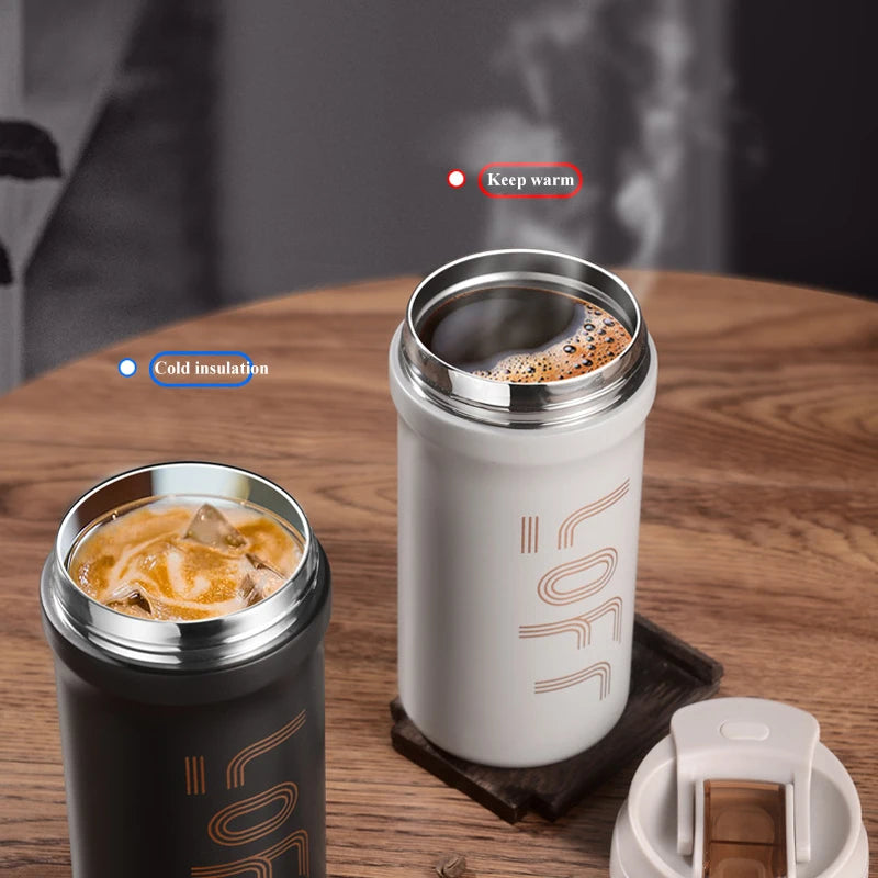 Coffee thermal mug Stainless Steel Thermos Tumbler Cups Vacuum Flask thermo Water Bottle Tea Mug Thermocup commercial affairs