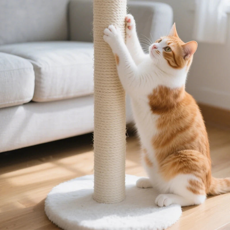 Cat Scratching Post for Cat Tree Tower DIY Cat Climbing Frame Replacement Post Sisal Rope Entangle Kitten Toy Scratch Furniture