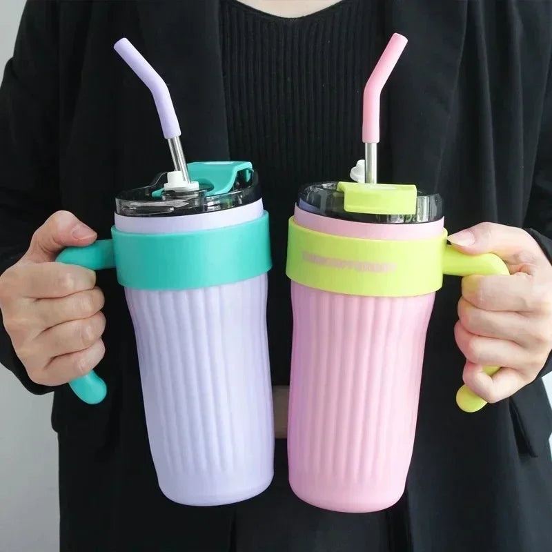 860ML Stainless Steel Thermo Bottle Large Capacity Coffee Cup Sport Insulated Cup Portable Tumbler Vacuum Flasks Car Thermal Cup