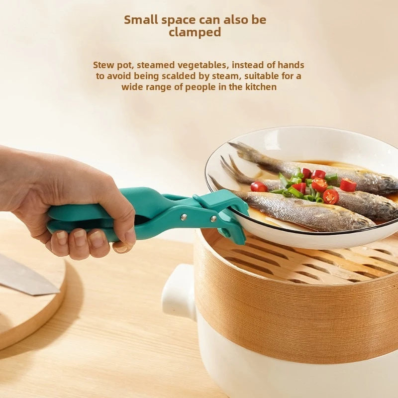 Anti-scald Clip Silicone Kitchen Anti Scald Plate Bowl Dish Pot Holder Anti-hot Clip Lifter Kitchen Accessories  kitchen tools