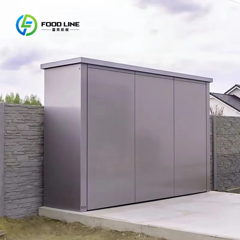Modular Outdoor Kitchen Pod with Retractable Awning & LED Lights All-in-One BBQ Outdoor Kitchen Station
