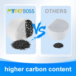 Replacement filter for cat water well stainless steel sp ender feeder pet water well activated carbon replaced filter